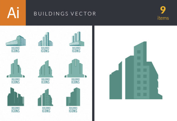 Building Icons Vector Set 2 1
