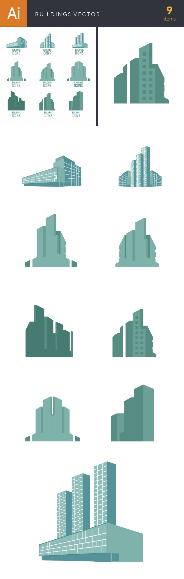 Building Icons Vector Set 2 2