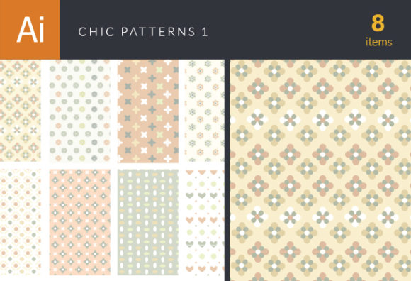 Chic Patterns Vector Set 1 1