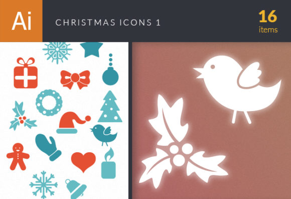 Christmas Icons Vector Set 1 1