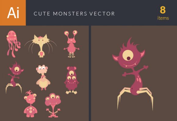 Cute Monsters Set 9 1