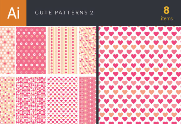 Cute Vector Patterns Set 2 1