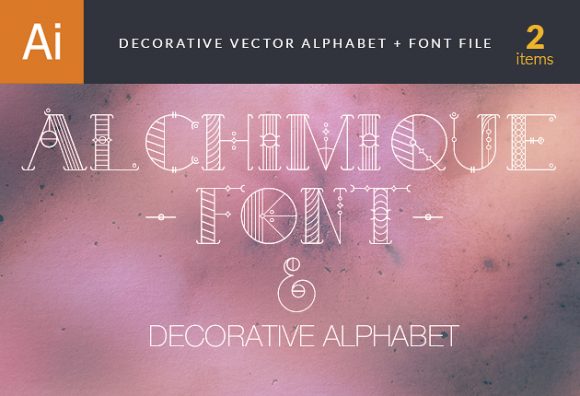 Decorative Alphabet Vector 1