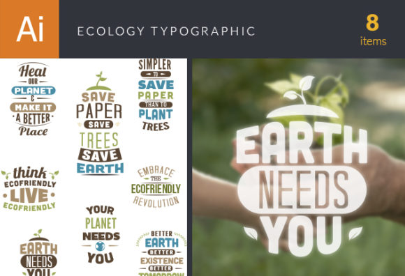 Ecology Typographic Elements 2 1