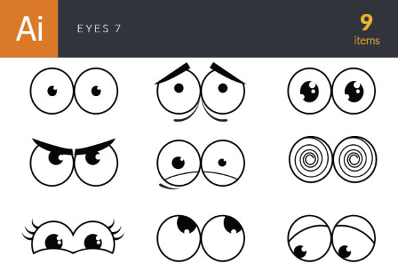 Eyes Vector Set 7 1