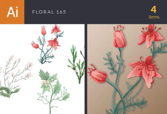 Floral Vector Set 165 1