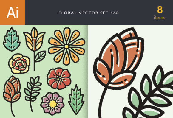Floral Vector Set 168 1