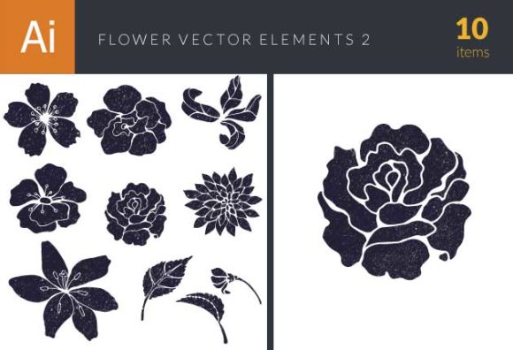 Flowers Vector Set 2 1
