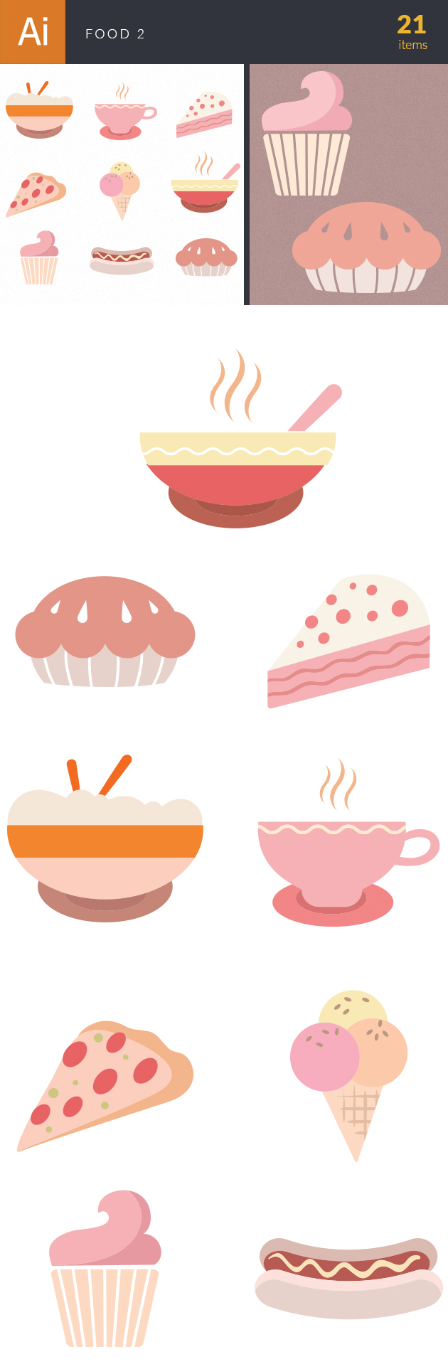 Food Icons Vector Set 2 2