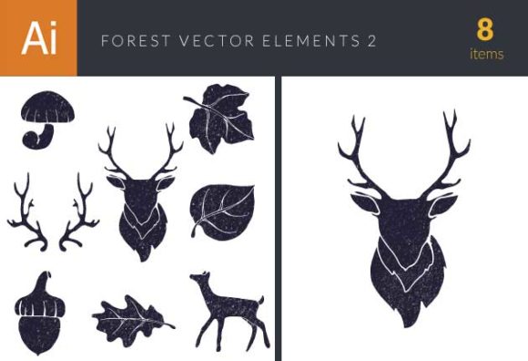 Forest Vector Elements Set 2 1