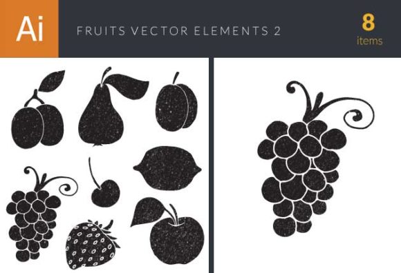 Fruits Vector Elements Set 2 1