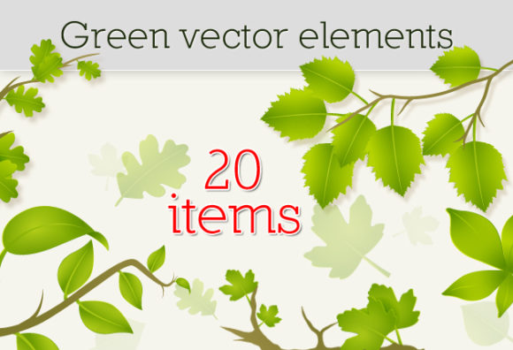 Green Vector Elements 1