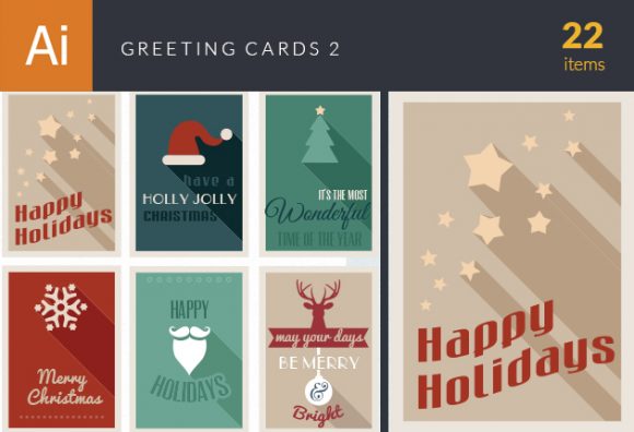 Greeting Cards Vector Set 2 1