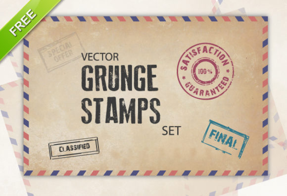 Grunge Stamps Vector 1