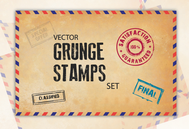 Grunge Stamps Vector 2