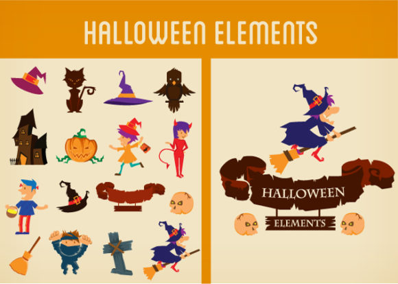 Halloween Vector Elements Set 2 1