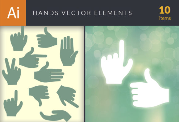Hands Vector Elements Set 1 1
