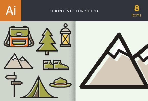 Hiking Vector Set 11 1