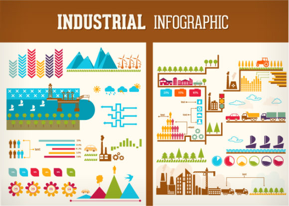 Industrial Infographic Vector 1