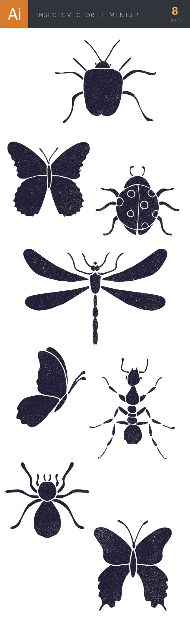 Insects Vector Elements Set 2 2