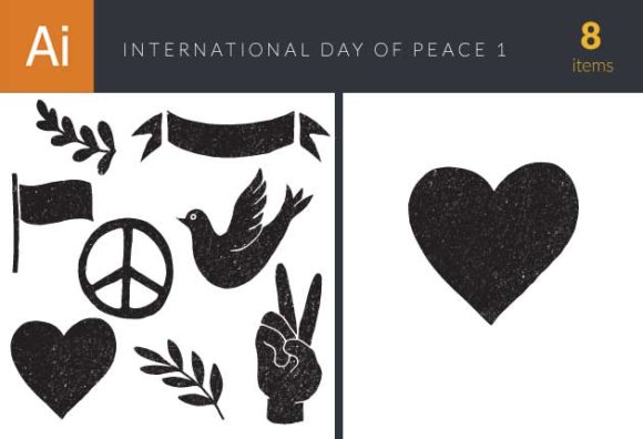 International Day of Peace Elements Set 1 1