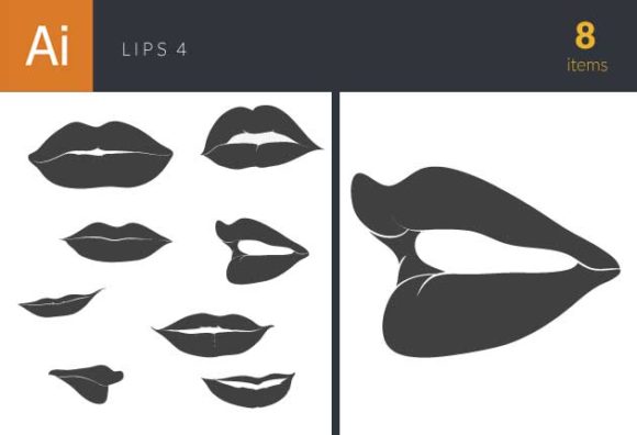 Lips Vector Pack 4 1