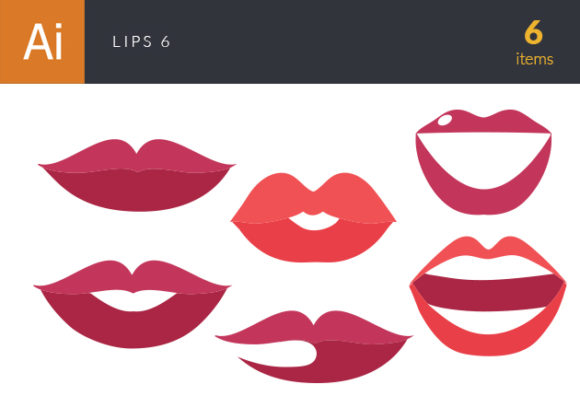 Lips Vector Set 6 1