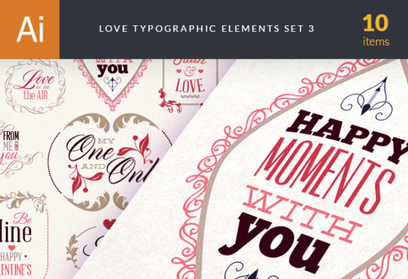 Love Typography Set 2 1
