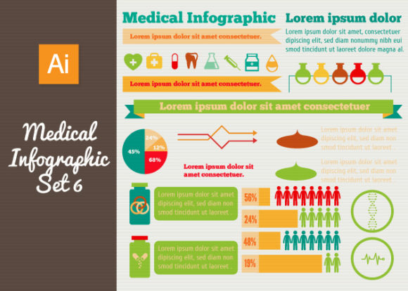 Medical Vector Infographics Set 6 1