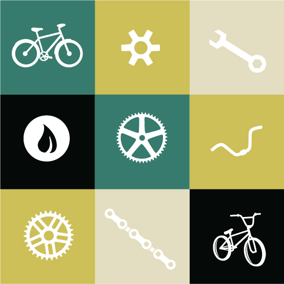 Metro Bicycle Shop Icons 1 2
