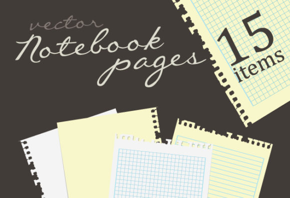 Pages of Notebook Vector 1