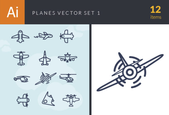 Planes Vector Set 1 1