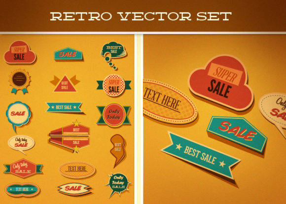 Retro Vector Set 2 1