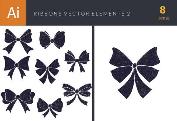 Ribbons Vector Elements Set 2 1