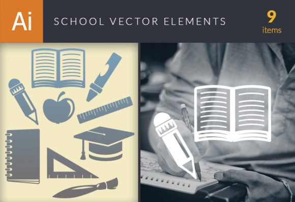 School Vector Elements Set 1 1