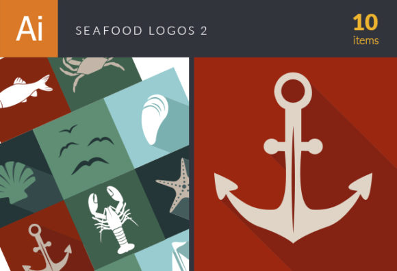 Seafood Logos Vector 2 1