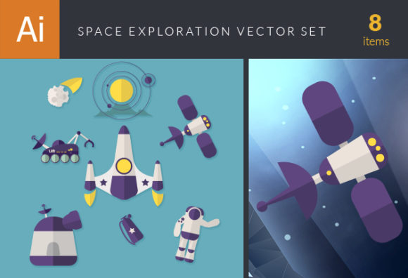 Space Exploration Vector Set 1