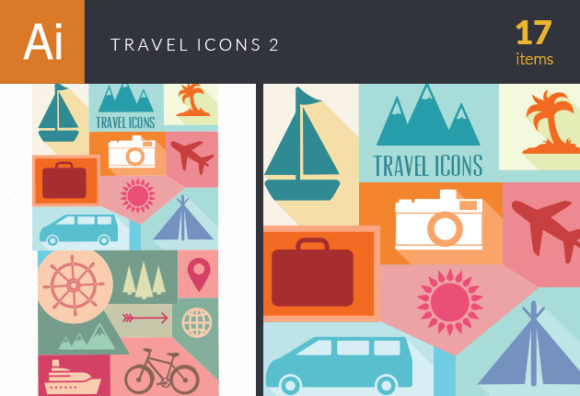 Travel Icons Vector Set 2 1
