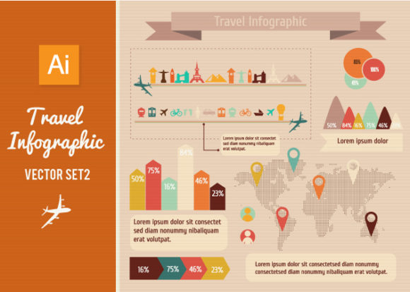 Free Travel Vector Infographic Set 1