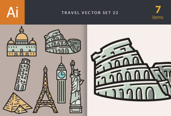 Travel Vector Set 22 1