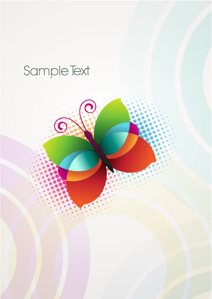 abstract butterfly vector illustration 1