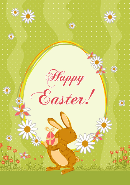 Easter Vector Image: Easter Background Vector Image Illustration 1