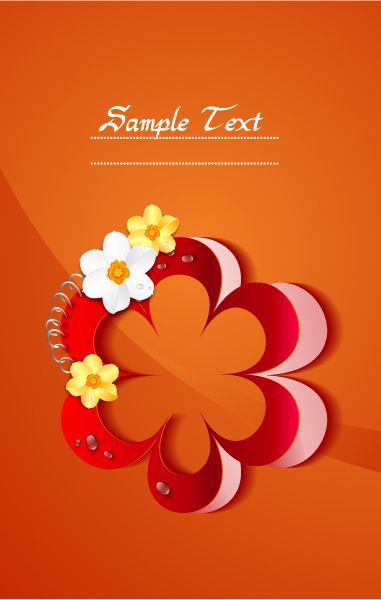 colorful flowers vector illustration 1