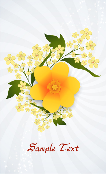floral background vector illustration 1