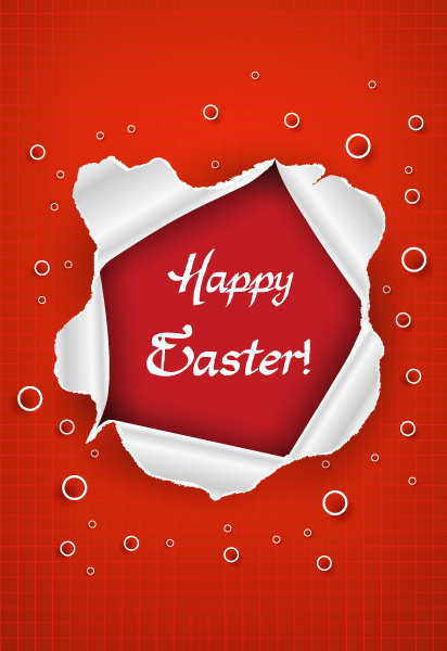 Awesome Easter Vector Background: Easter Frame Vector Background Illustration 1