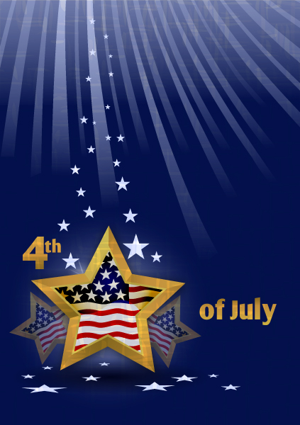 Best Stars Eps Vector: Eps Vector 4th Of July Background With Stars 1