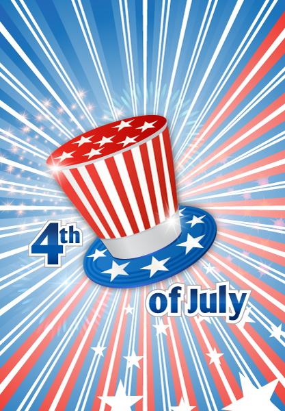 July Vector Graphic Vector 4th Of July Background  Hat 1
