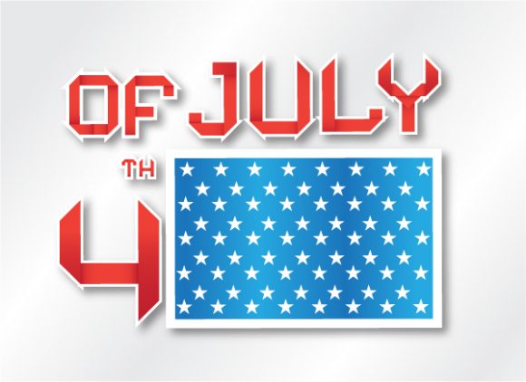 July, 4th Vector Graphic Vector 4th Of July Background 1