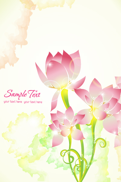 Smashing Creative Vector Background: Vector Background Colorful Abstract Floral 1