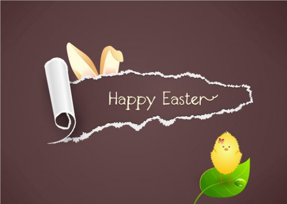 easter background with bird vector illustration 1